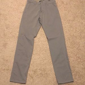 Grey tapered docker pants
